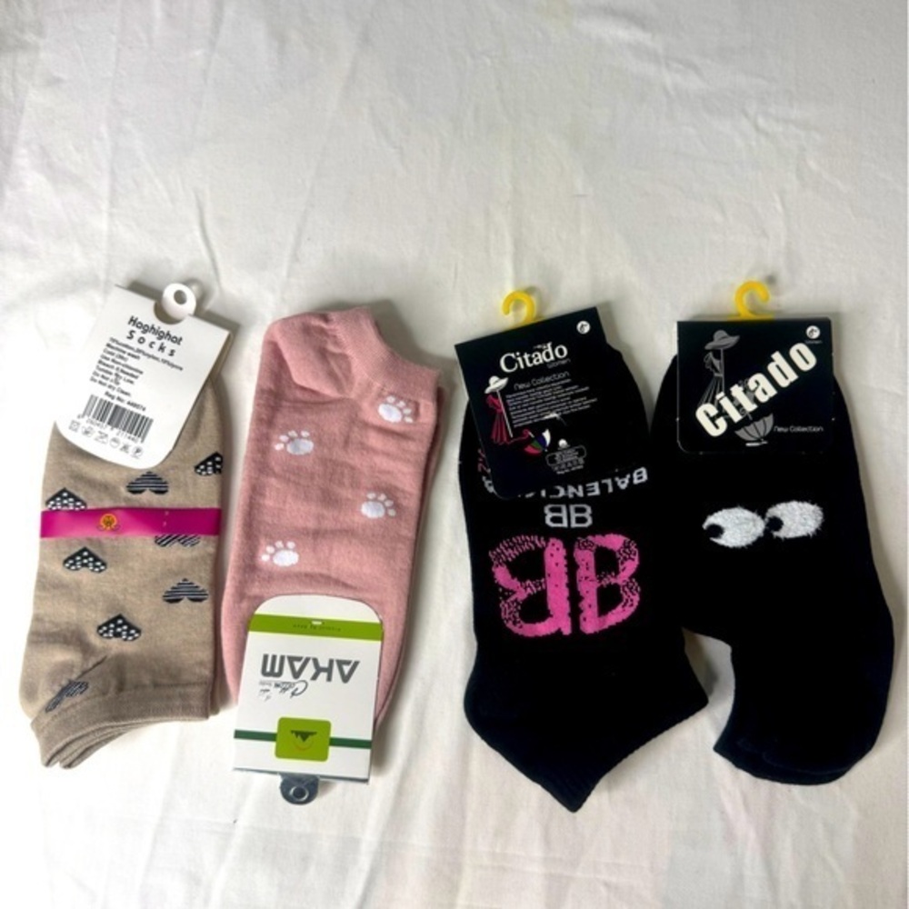Colorful Ankle Socks Set 4 Pieces